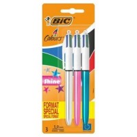 BOLIGRAFO BIC 4 COLORS SHINE 3U